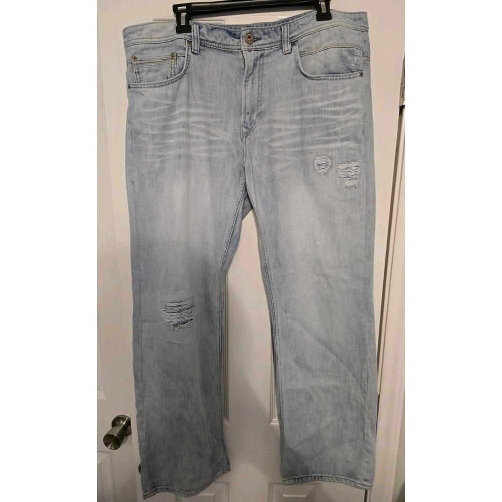Buffalo David Bitton Jeans Mens 36x32 Fits 36x30 Driven Stretch Distressed
